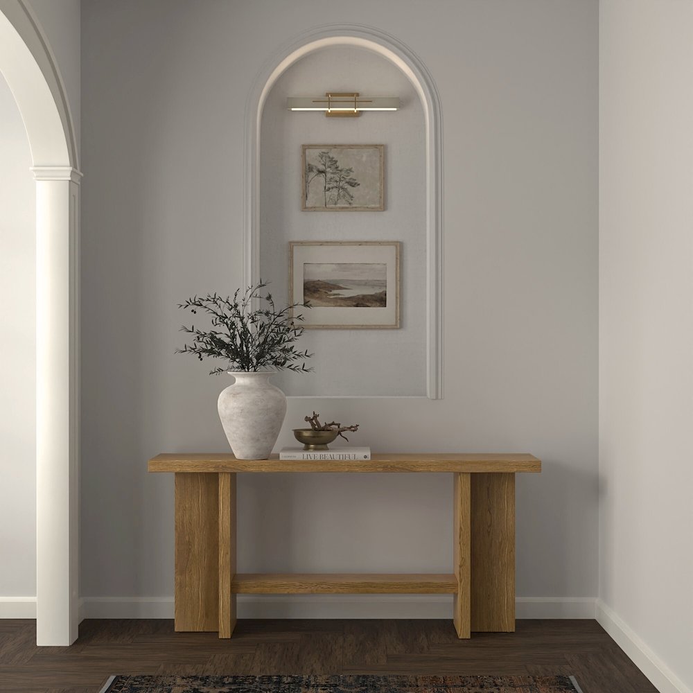 Donte Console Table, Oak. Picture 2