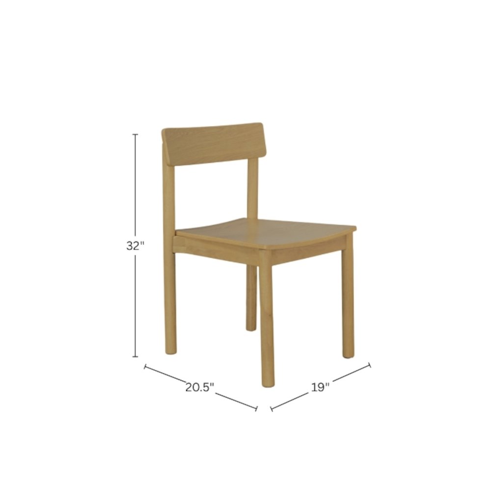 Hudson Side Chairs, Light Oak. Picture 12