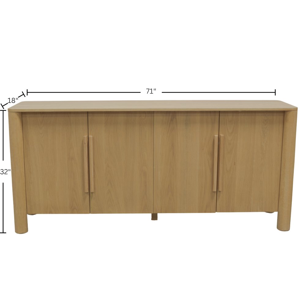 Hudson Sideboard, Light Oak. Picture 4