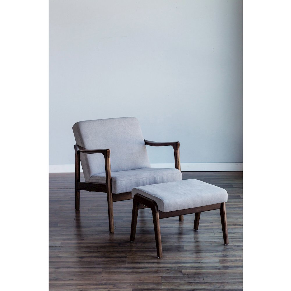 Zephyr Lounge Chair, Light Grey. Picture 10