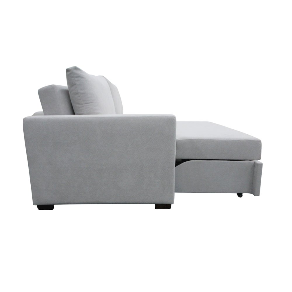 Dena Sleeper Sofa, Light Grey. Picture 5