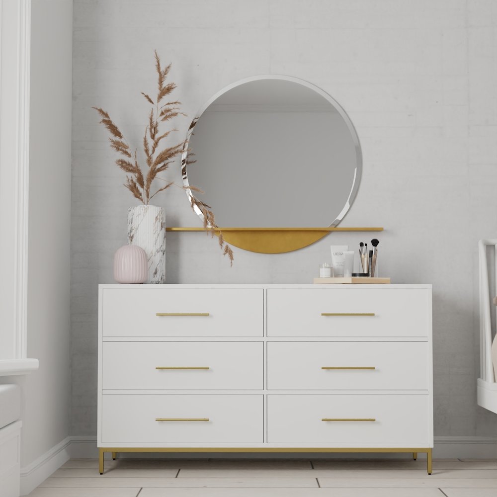 Madelyn Six Drawer Dresser. Picture 7