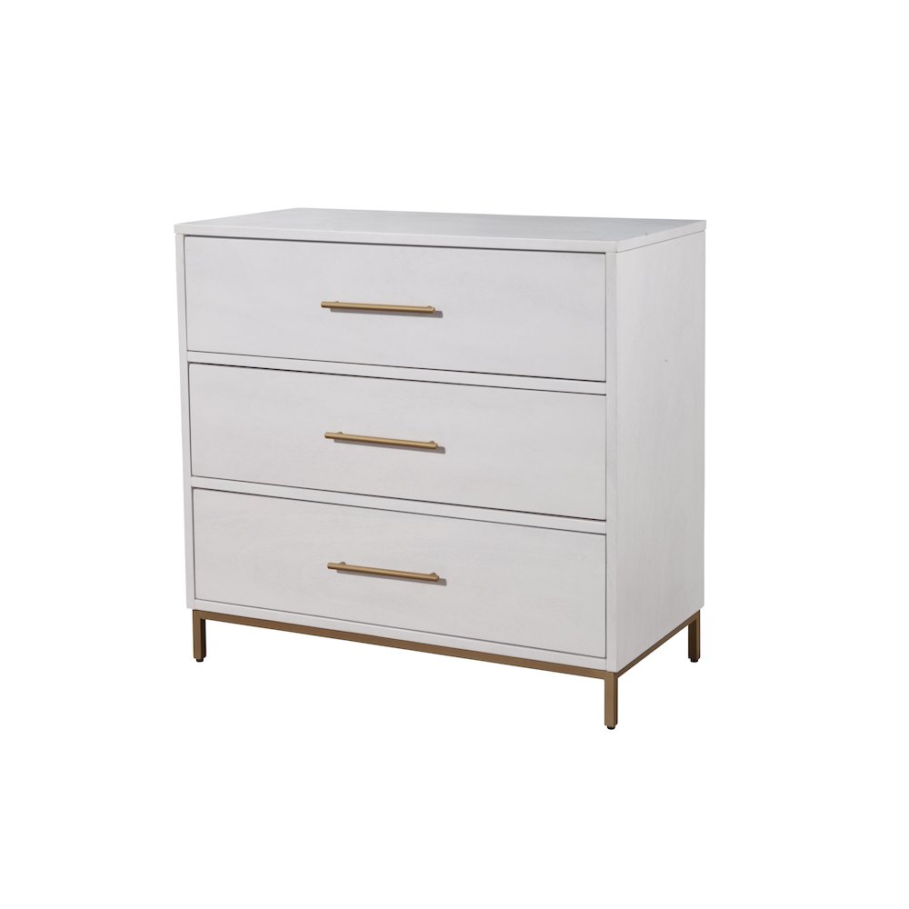 Madelyn Three Drawer Small Chest. Picture 2