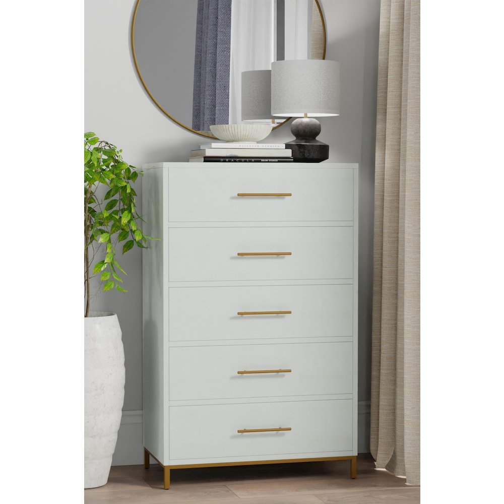 Madelyn Five Drawer Chest. Picture 4