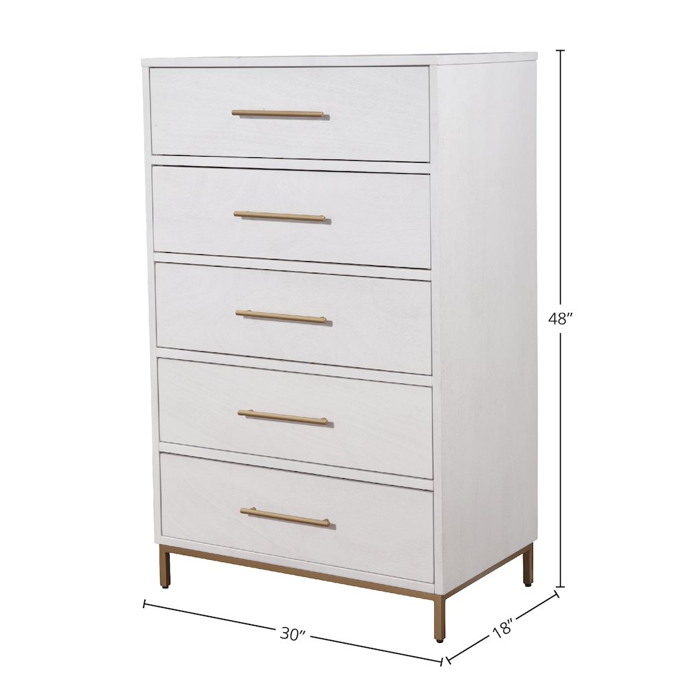 Madelyn Five Drawer Chest. Picture 1