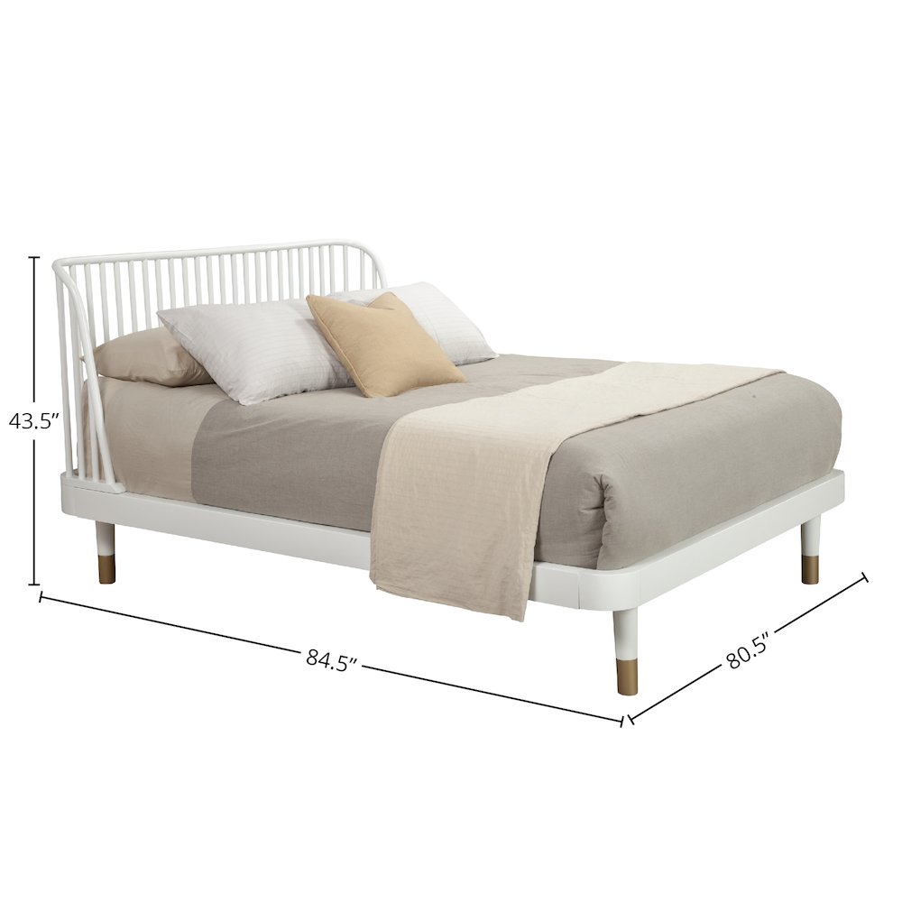 Madelyn Standard King Slat Back Platform Bed. Picture 1