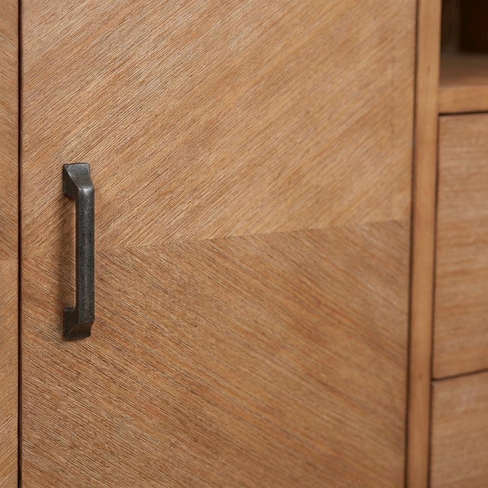 Solid Pine Sideboard Buffet Cabinet with Storage for Dining Room, Natural. Picture 6