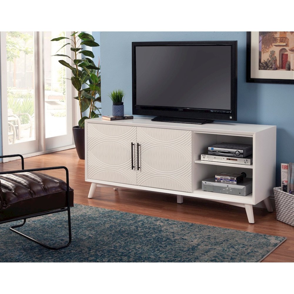 Tranquility TV Console, White. Picture 3