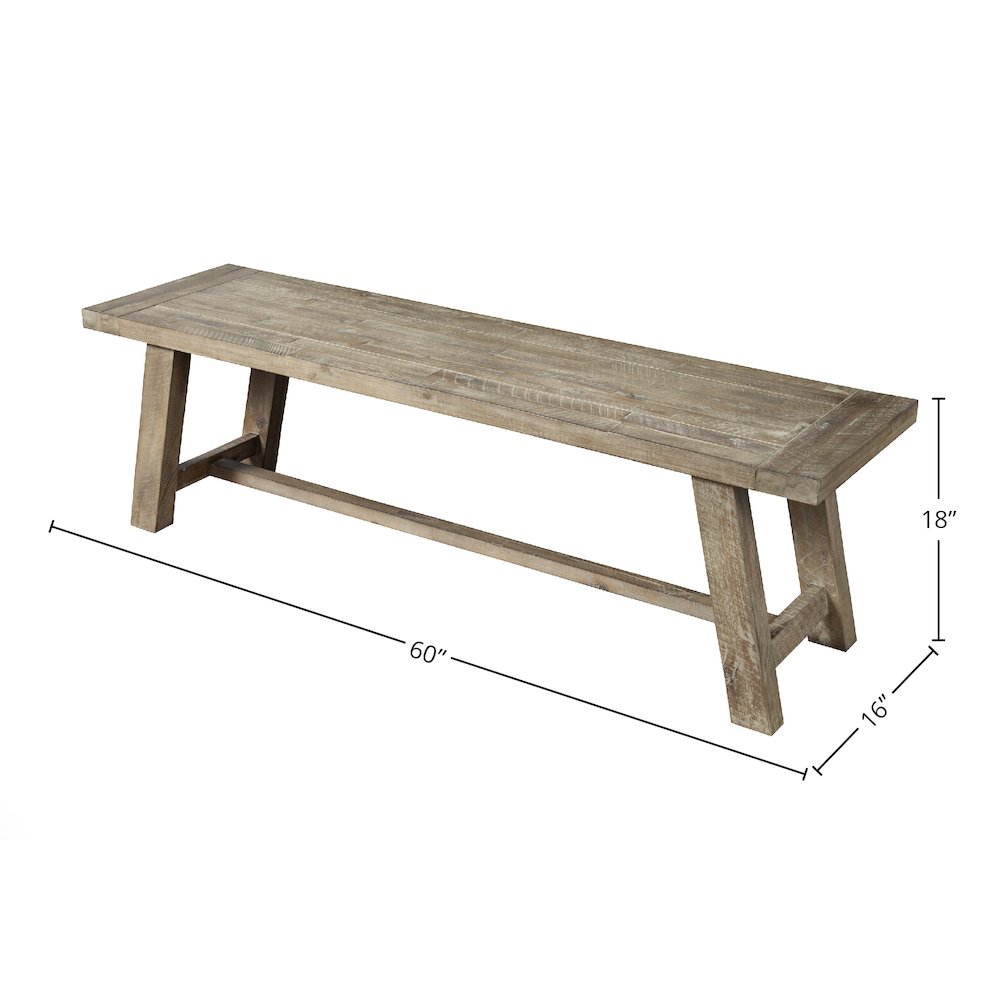 Newberry Bench, Weathered Natural. Picture 1