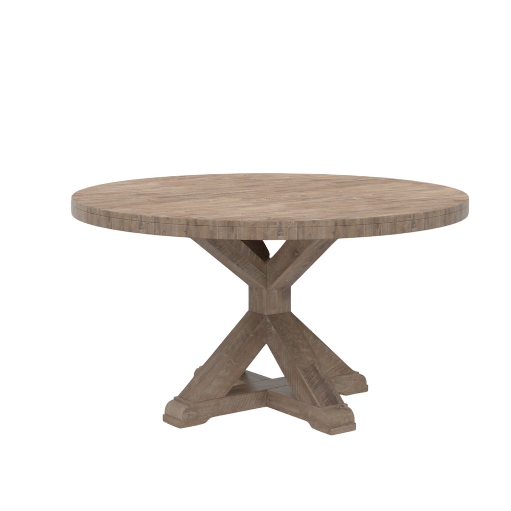 Newberry Round Dining Table, Weathered Natural. Picture 1