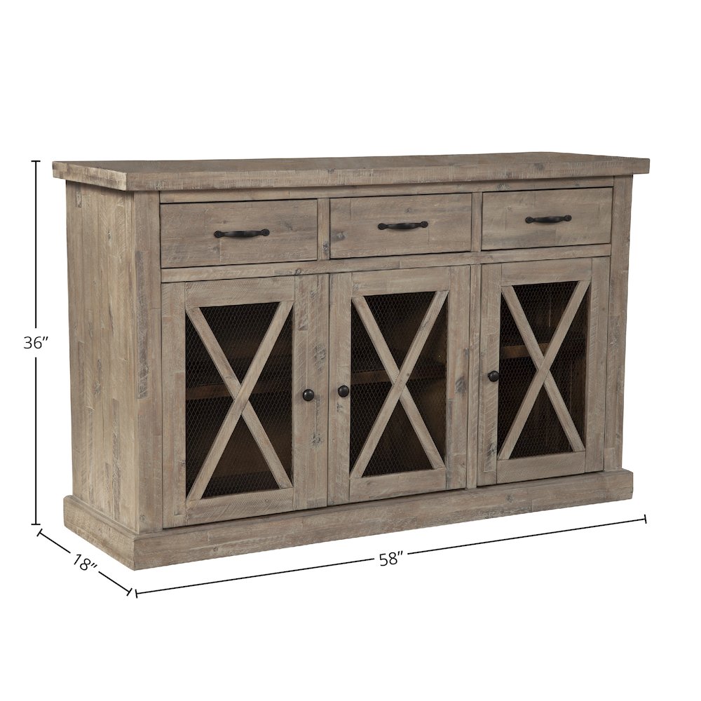 Newberry Sideboard, Weathered Natural. Picture 1