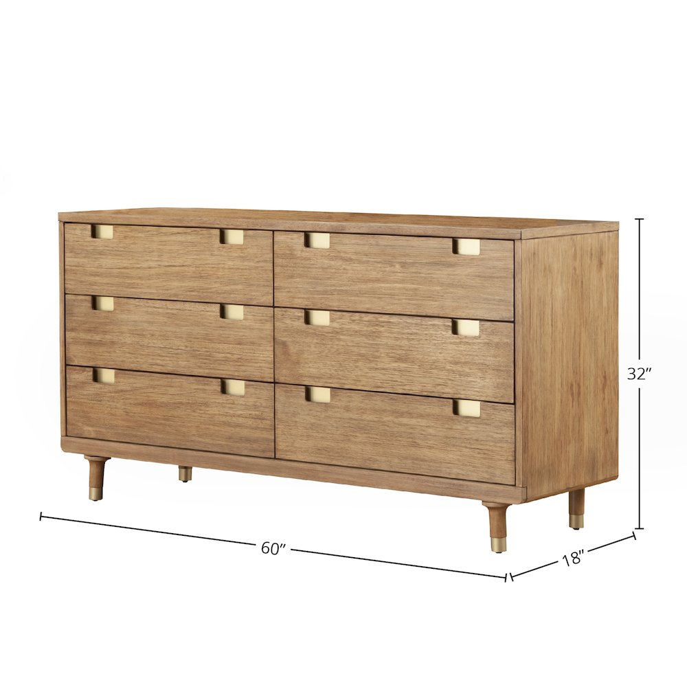 Easton Six Drawer Dresser. Picture 3