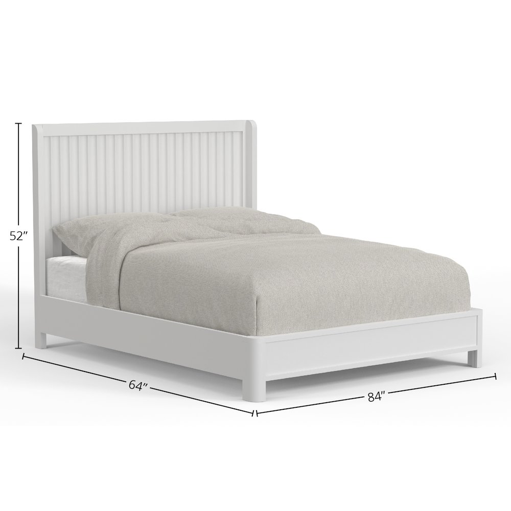 Stapleton Queen Panel Bed, White. Picture 1