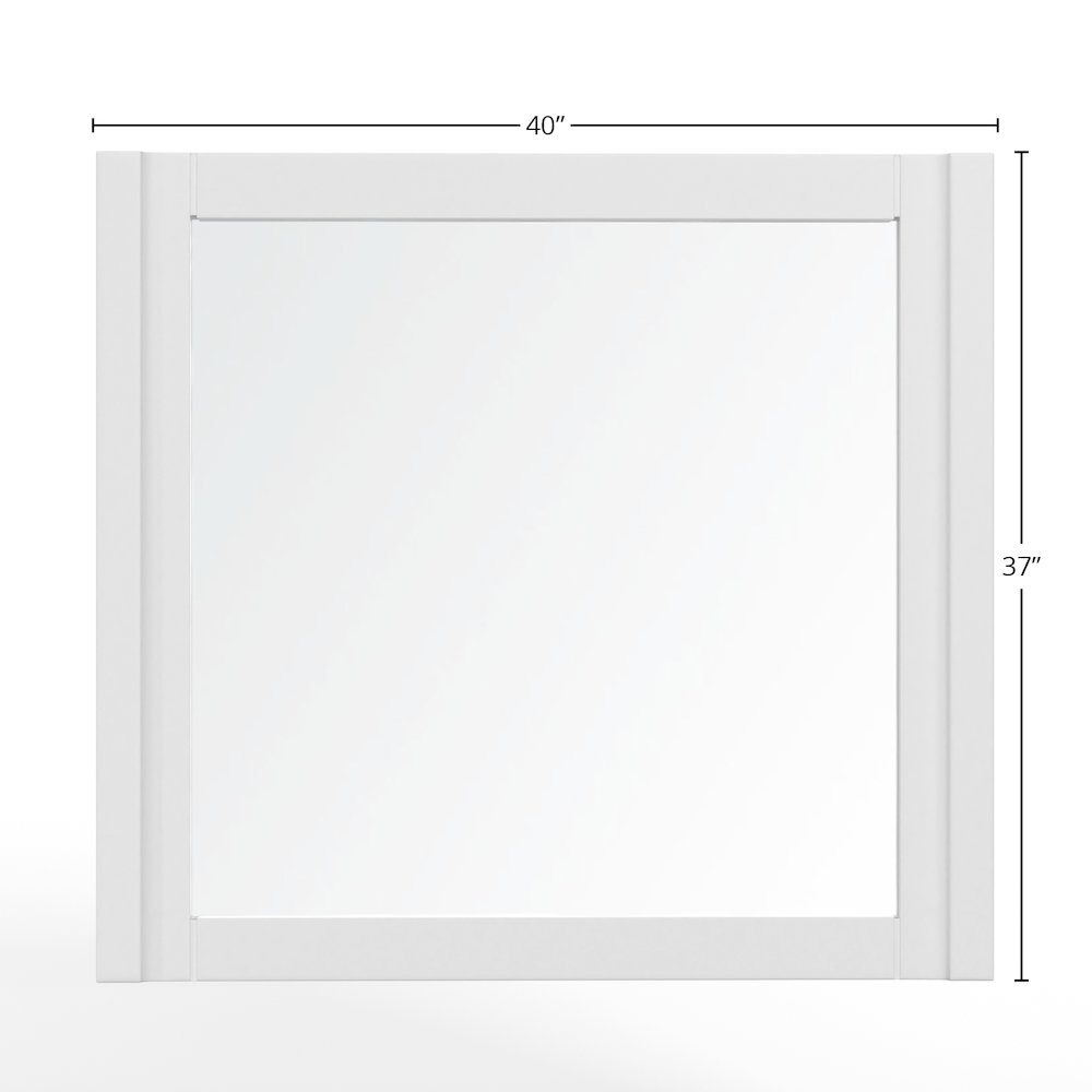 Stapleton Mirror, White. Picture 1
