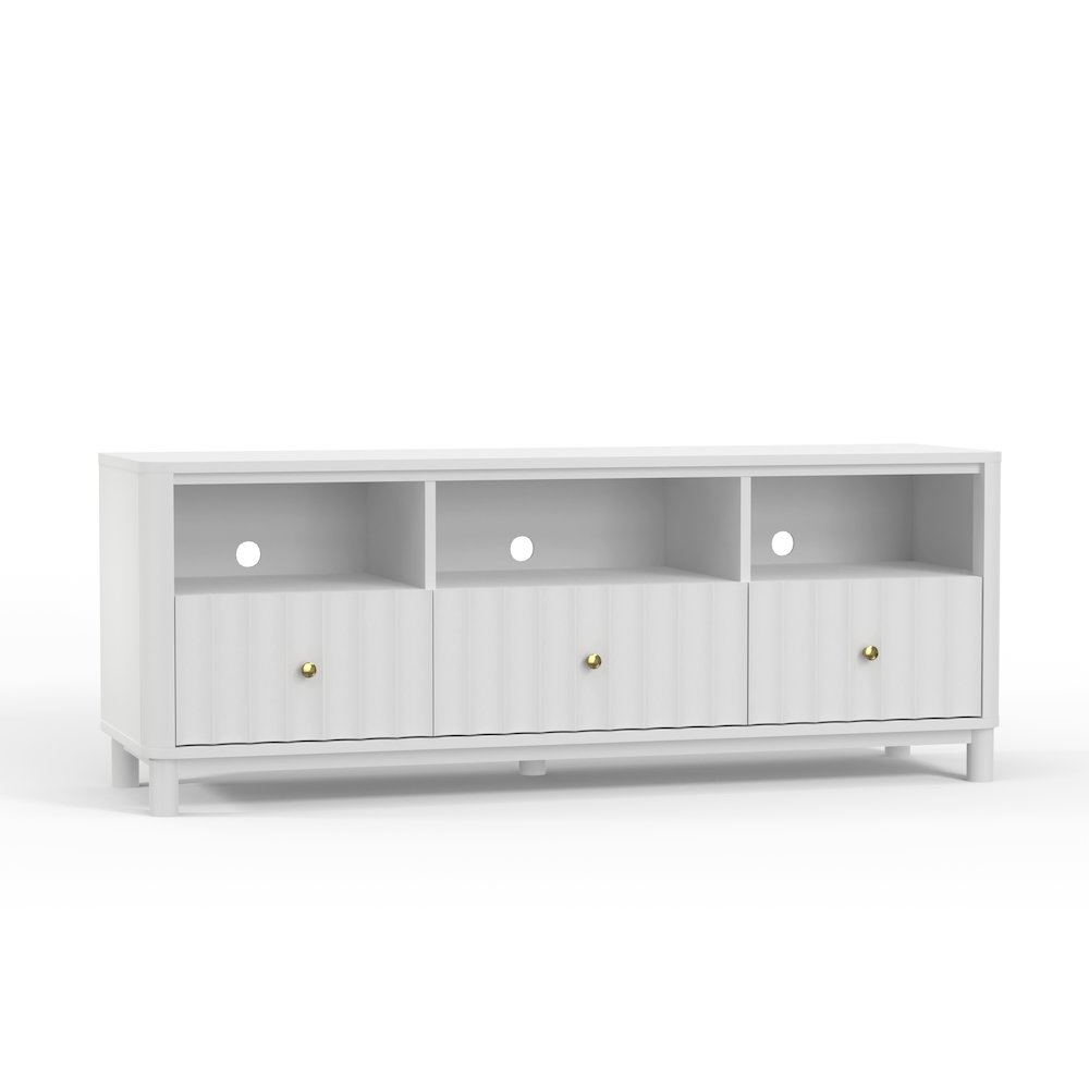 Stapleton TV Console, White. Picture 4