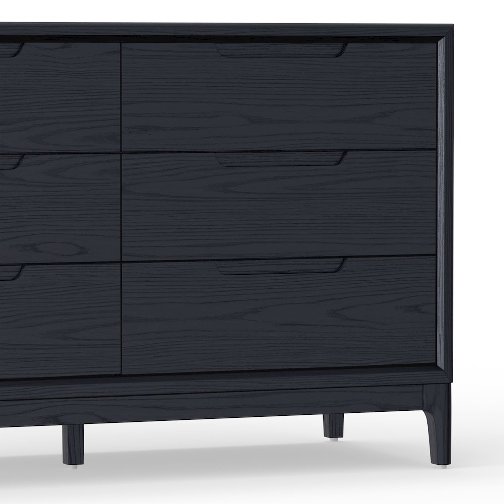 June 60" Dresser, Vintage Black. Picture 7