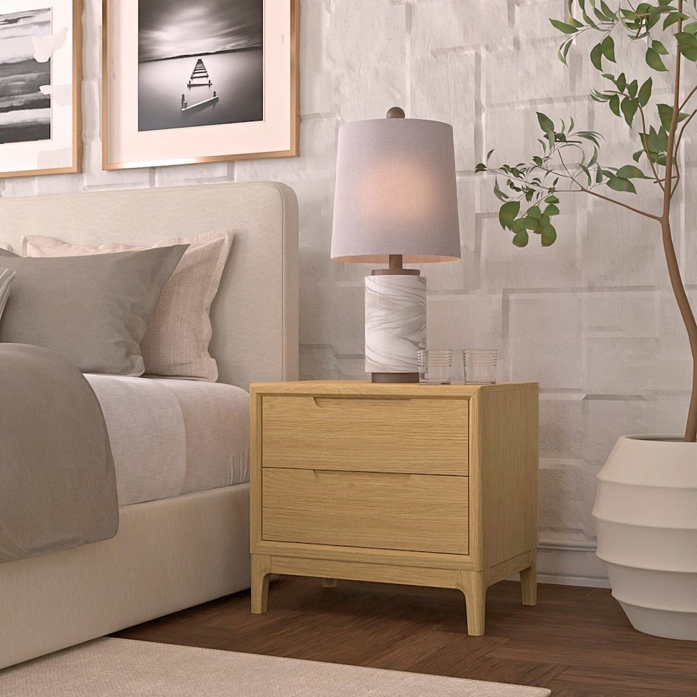 June Nightstand, Light Oak. Picture 2