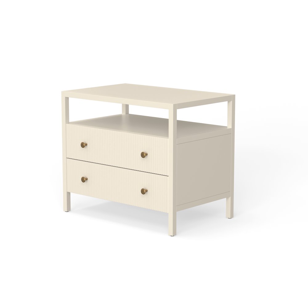 Marsha Nightstand, Coconut Milk. Picture 4