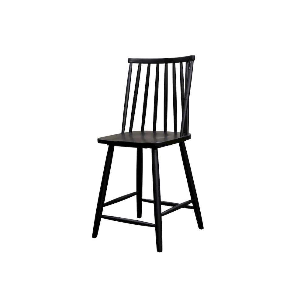 Farmhouse Brown Counter Stools Set of 2 with Back Support. Picture 5