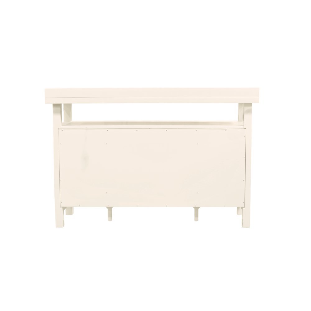 Sideboard with Open Shelf Modern Farmhouse Style Sturdy Storage. Picture 5