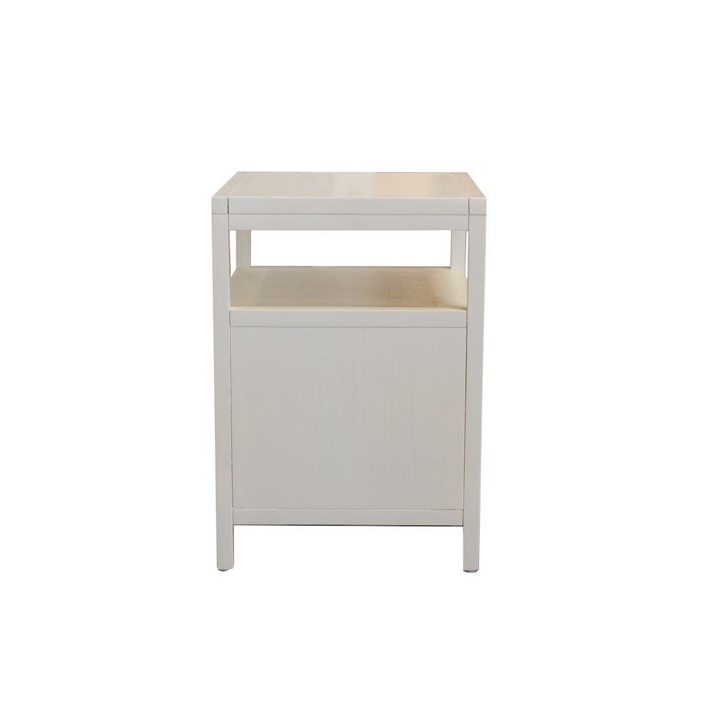 End Table with Drawer Modern Farmhouse Style Solid Wood Design. Picture 6