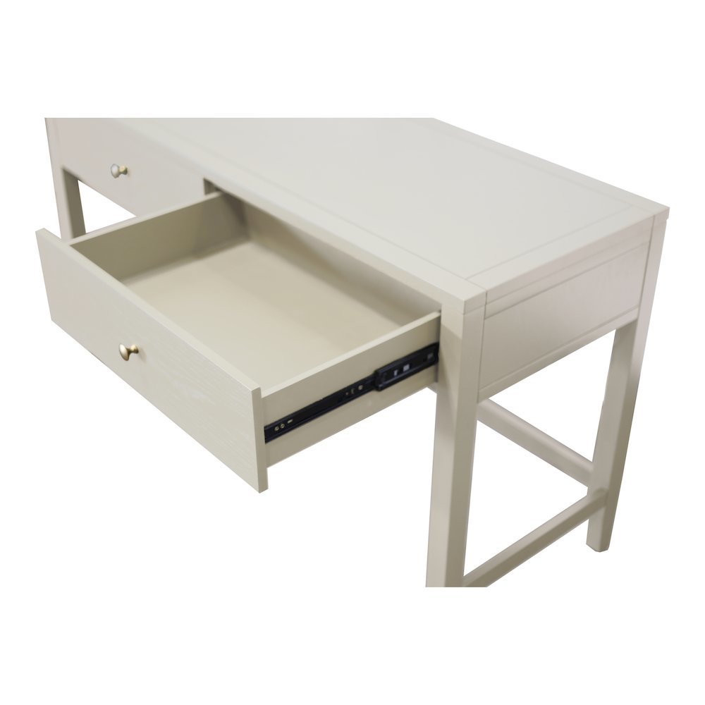 Writing Desk with Drawer Modern Farmhouse Style Solid Wood Surface. Picture 5