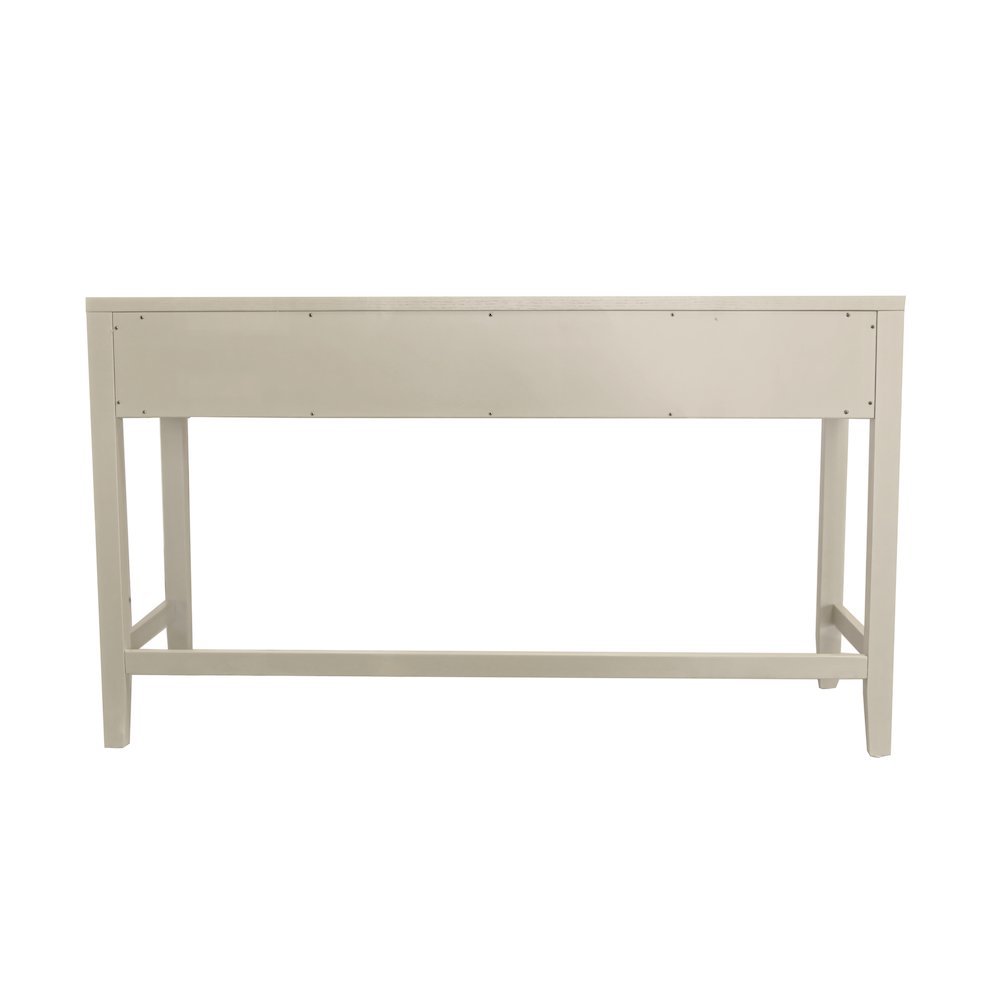 Writing Desk with Drawer Modern Farmhouse Style Solid Wood Surface. Picture 7