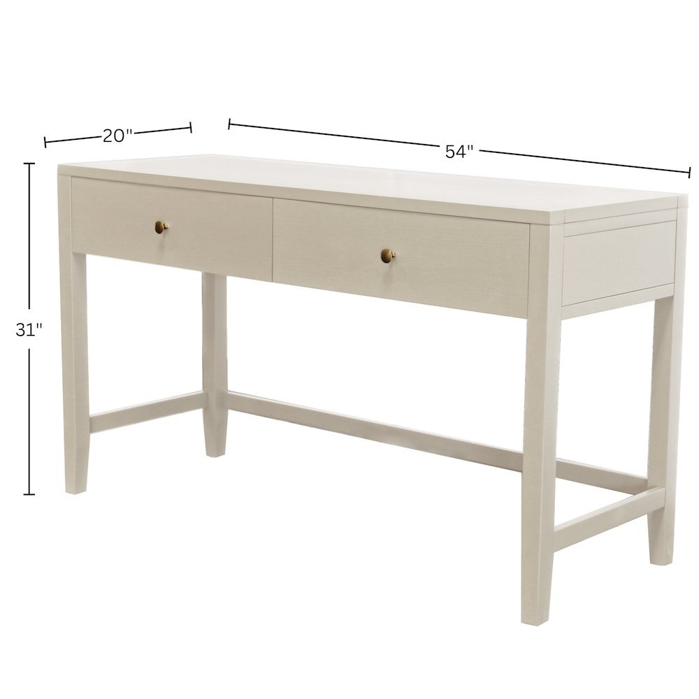 Writing Desk with Drawer Modern Farmhouse Style Solid Wood Surface. Picture 8