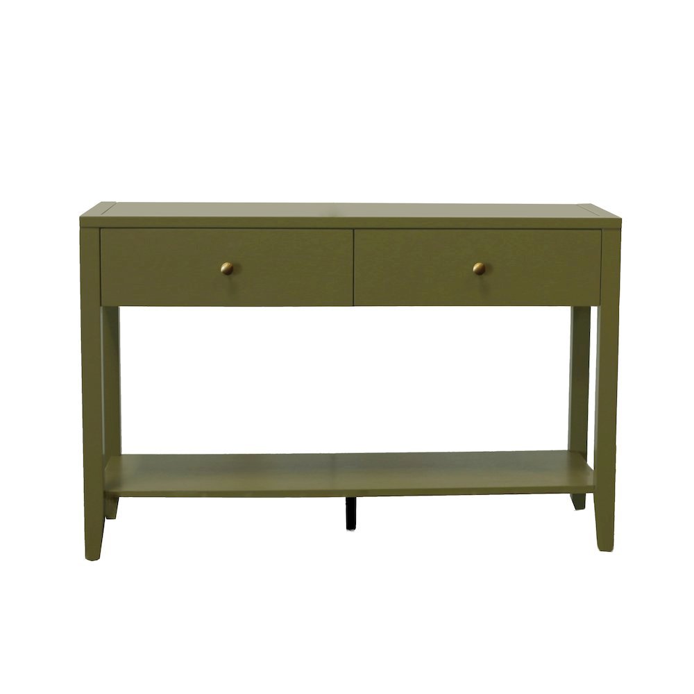 Console Table with Drawer Modern Farmhouse Style Single Piece. Picture 1
