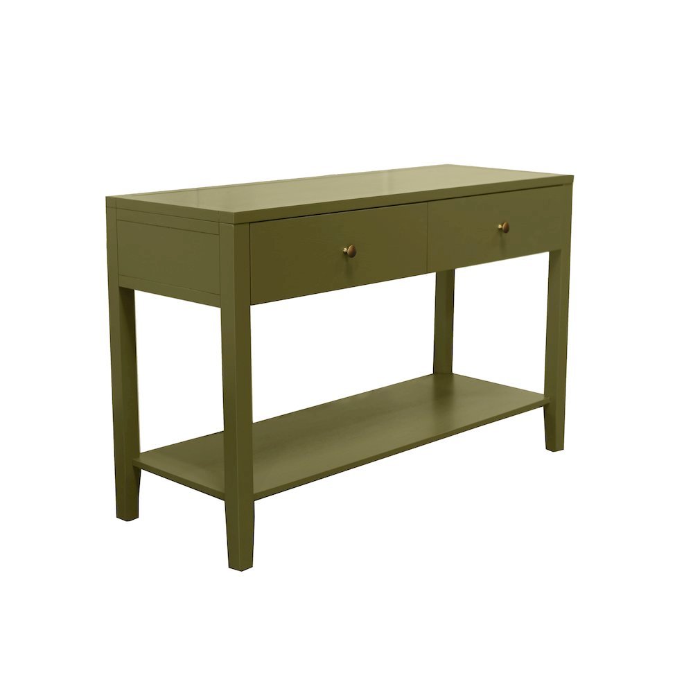 Console Table with Drawer Modern Farmhouse Style Single Piece. Picture 4