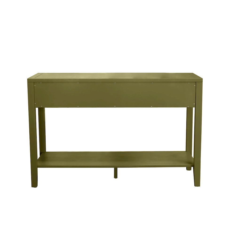 Console Table with Drawer Modern Farmhouse Style Single Piece. Picture 6