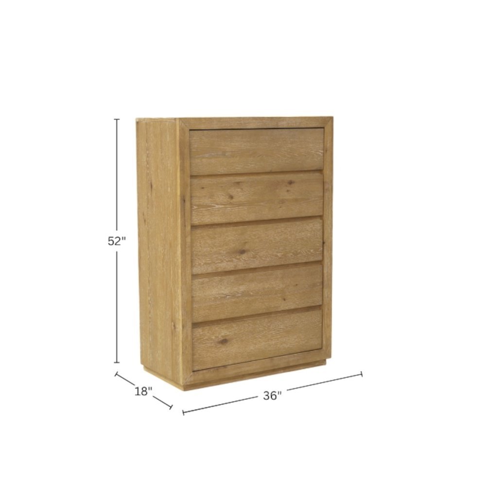 Five Drawer Chest White with Modern Farmhouse Design and Spacious Storage. Picture 8