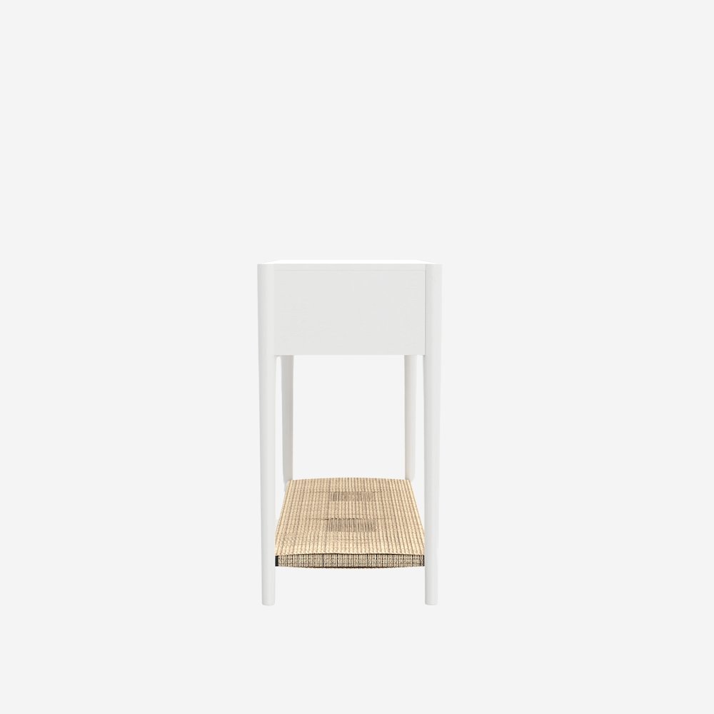 Console Table with Drawer and Open Shelf Modern Design. Picture 6