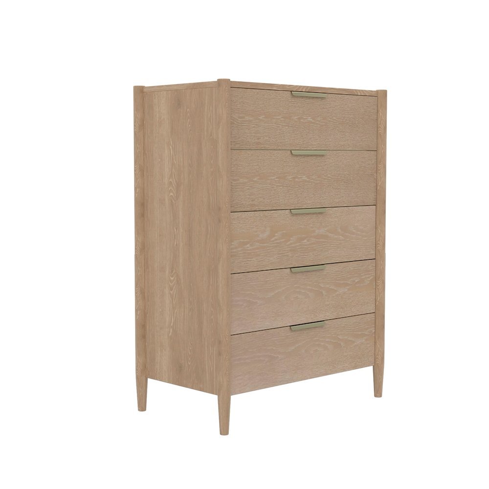 Light Wood Accent Chest with Modern Contemporary Design and Spacious Drawer. Picture 1