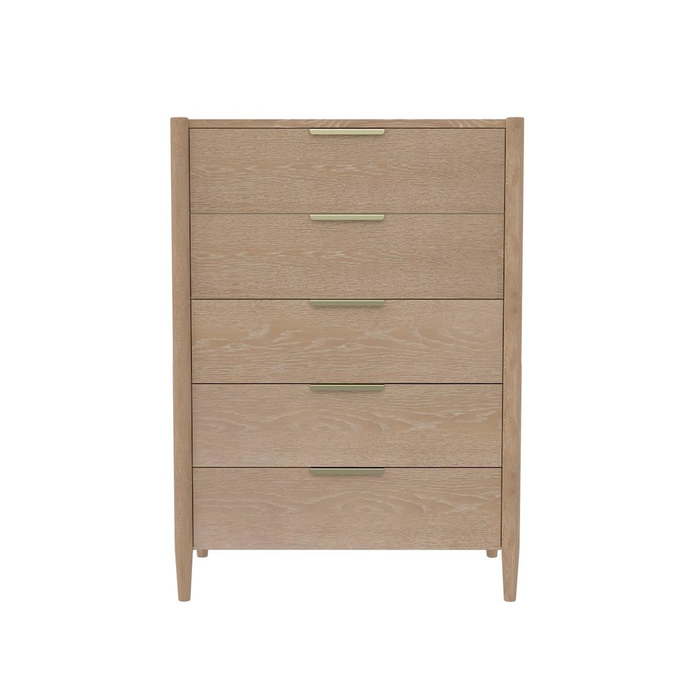 Light Wood Accent Chest with Modern Contemporary Design and Spacious Drawer. Picture 4