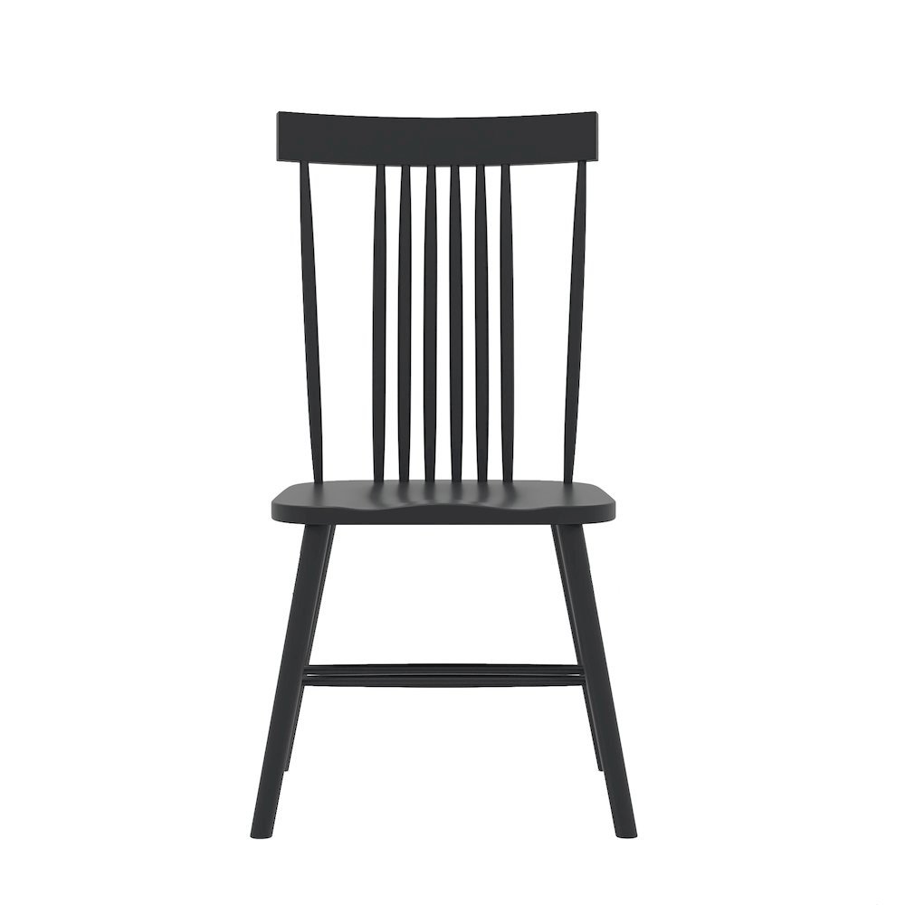 Black Side Chair Modern Farmhouse Design with Comfortable Seating. Picture 4