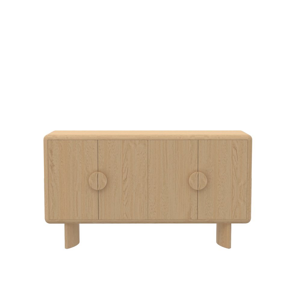 Sideboard Light Oak Modern Design with Spacious Storage and Durable Build. Picture 4