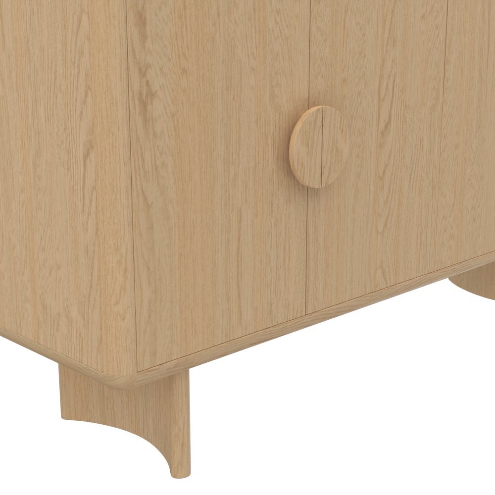 Sideboard Light Oak Modern Design with Spacious Storage and Durable Build. Picture 7
