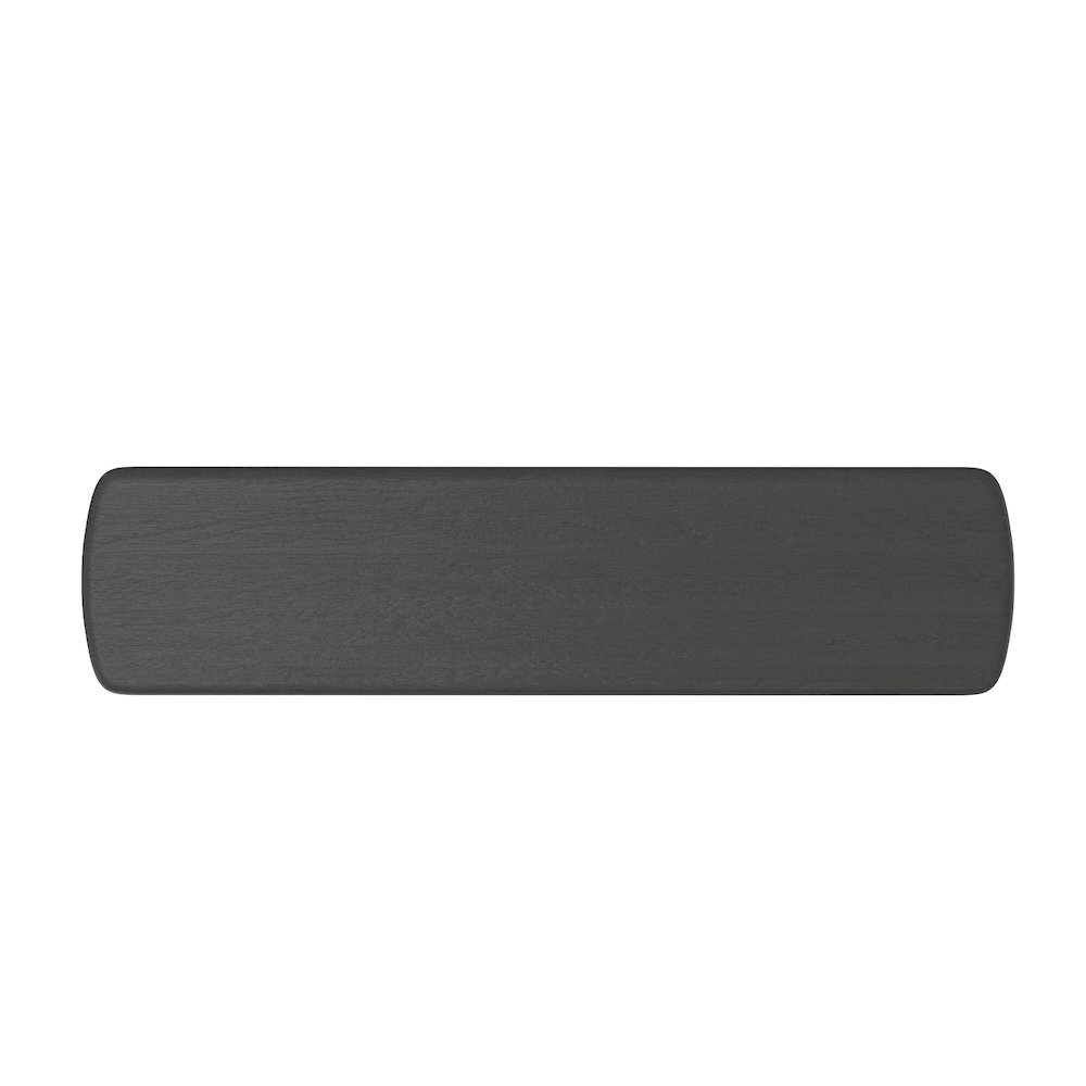 Black Modern Dining Bench with Sturdy Frame and Comfortable Seating. Picture 6