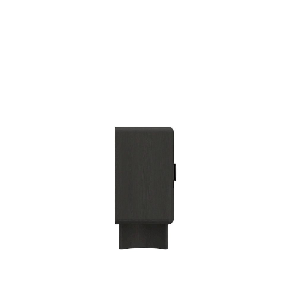 Black Modern Sideboard with Spacious Storage and Sleek Minimalist Design. Picture 5
