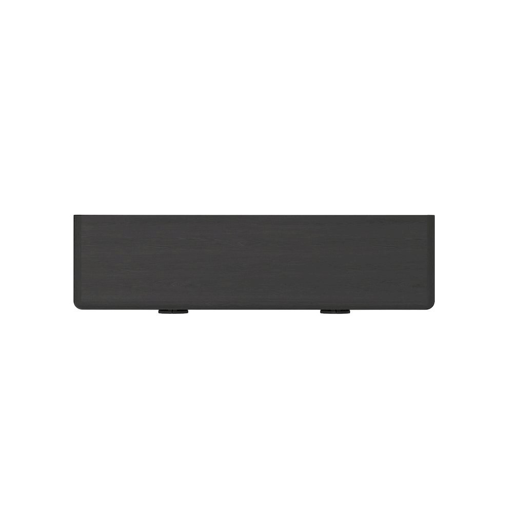 Black Modern Sideboard with Spacious Storage and Sleek Minimalist Design. Picture 6