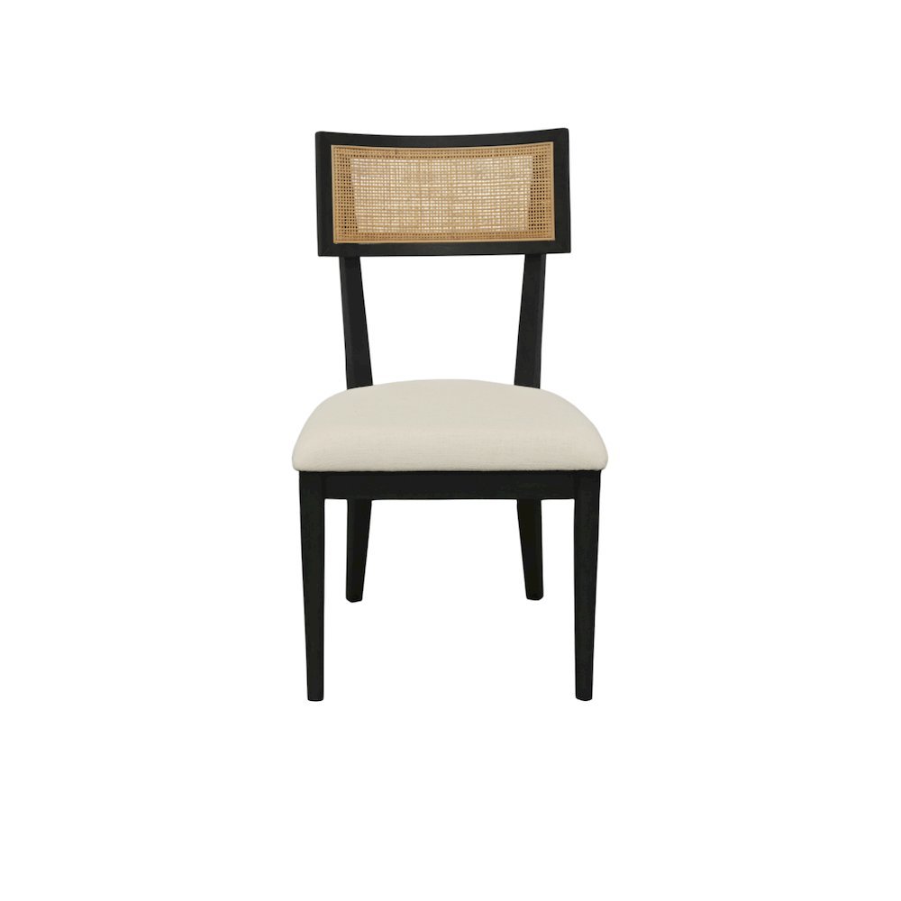Transitional Upholstered Side Chairs Set of 2 with Cushioned Seats. Picture 4