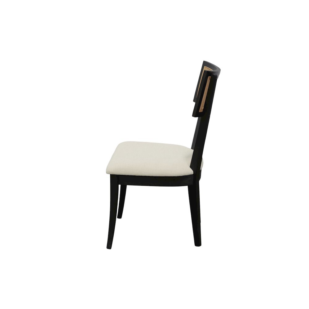 Transitional Upholstered Side Chairs Set of 2 with Cushioned Seats. Picture 6