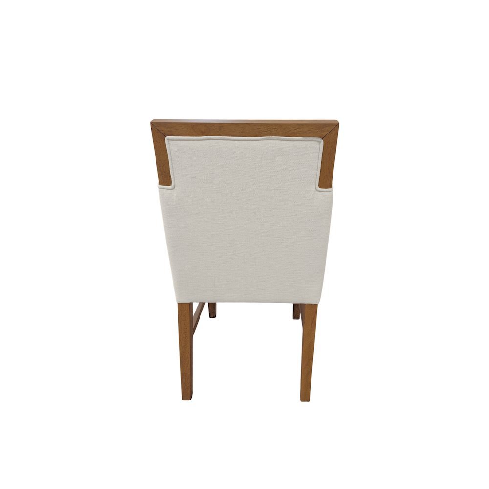 Modern Rustic Oak Side Chairs Set of 2 with Upholstered Seats and Durable Frame. Picture 6