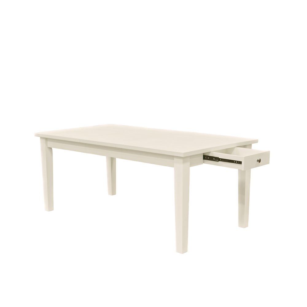 Avery Extension Dining Table, Coconut Milk. Picture 6