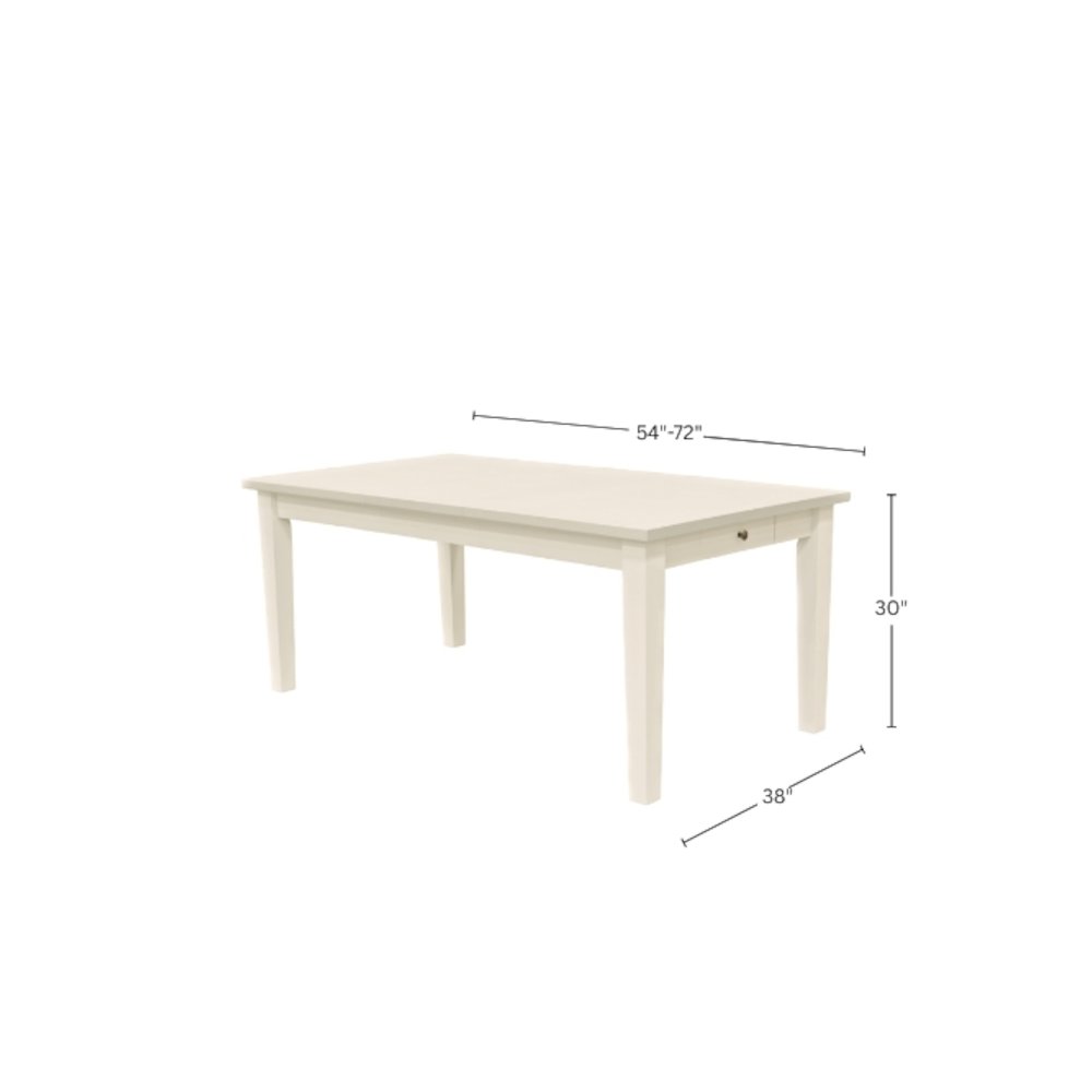 Avery Extension Dining Table, Coconut Milk. Picture 4