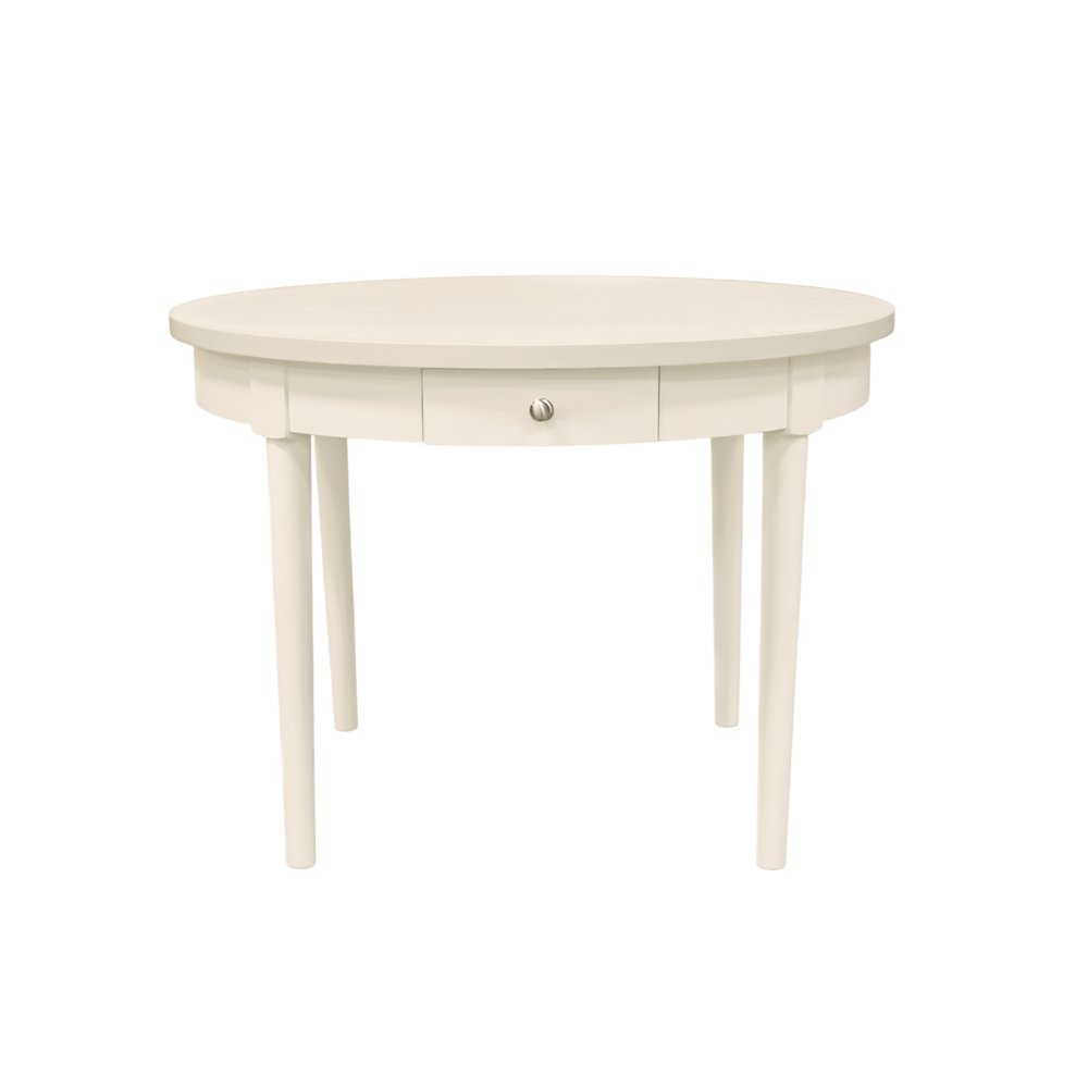 Avery Round Dining Table, Coconut Milk. Picture 1