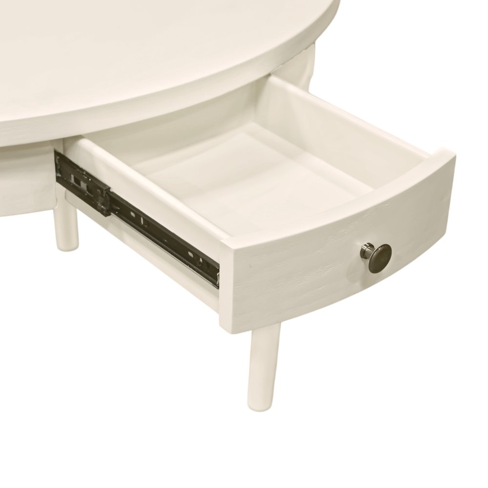 Avery Round Dining Table, Coconut Milk. Picture 9
