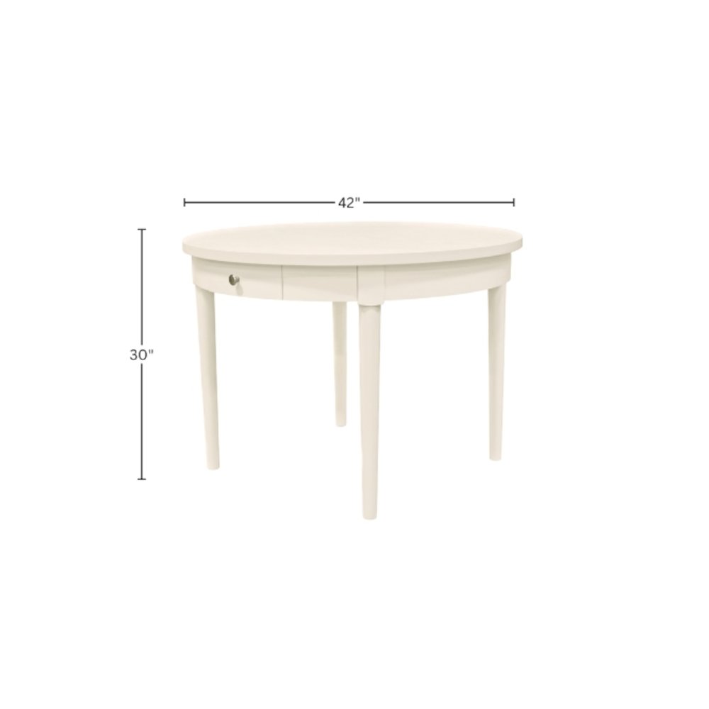 Avery Round Dining Table, Coconut Milk. Picture 4