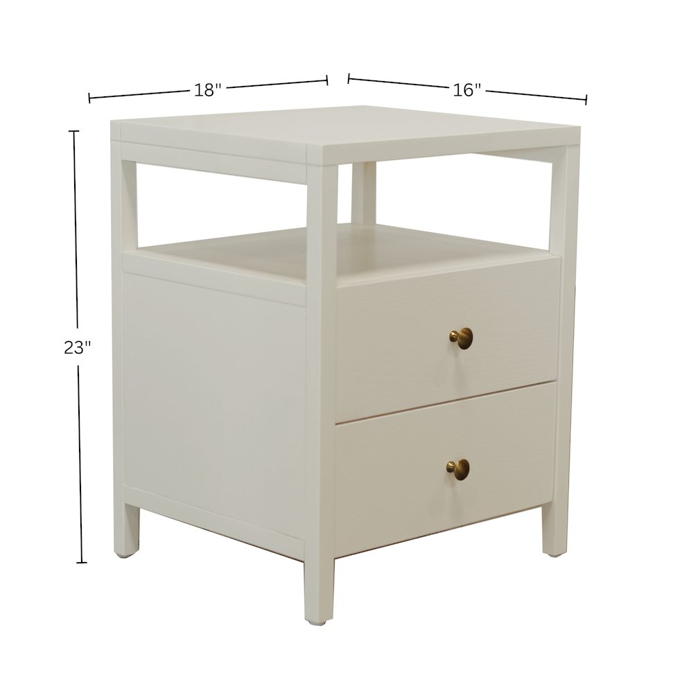 Avery End Table, Coconut Milk. Picture 1
